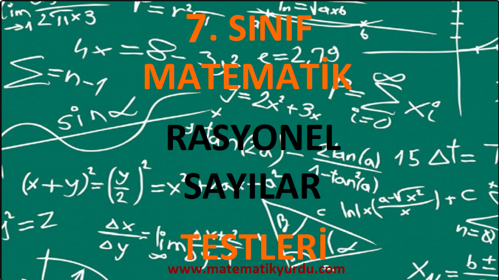 7. Sınıf Rasyonel Sayılar Testi