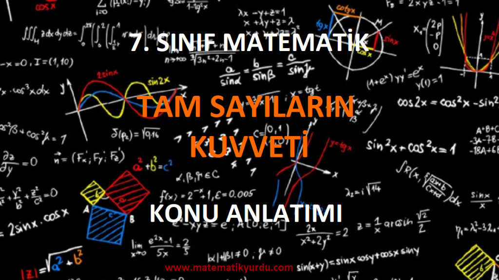 7. Sınıf Tam Sayıların Kuvveti Konu Anlatımı