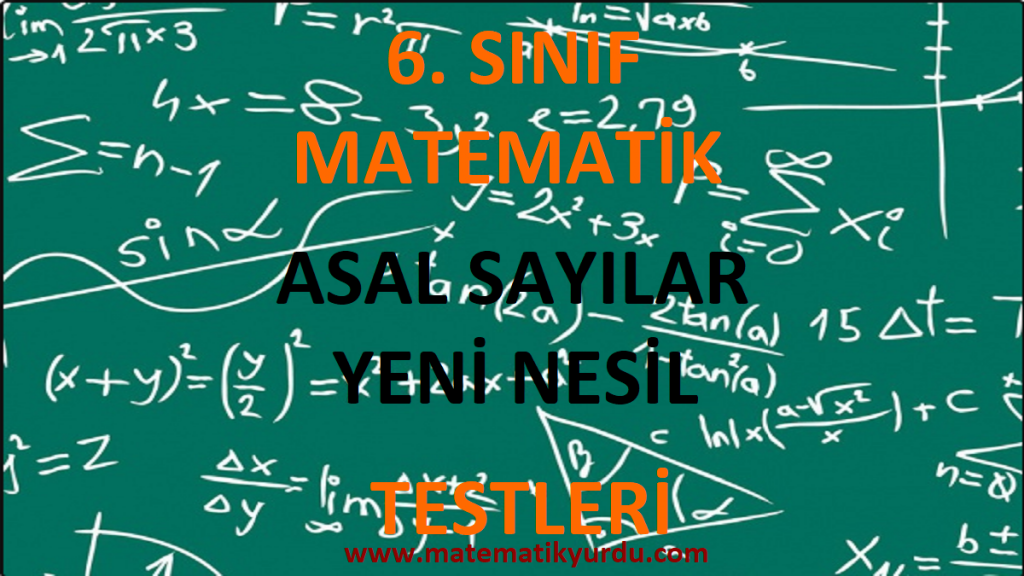 6. Sınıf Asal Sayılar Yeni Nesil Testi