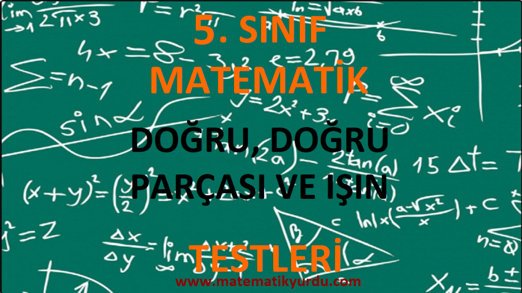 5. Sınıf Doğru, Doğru Parçası ve Işın Testi