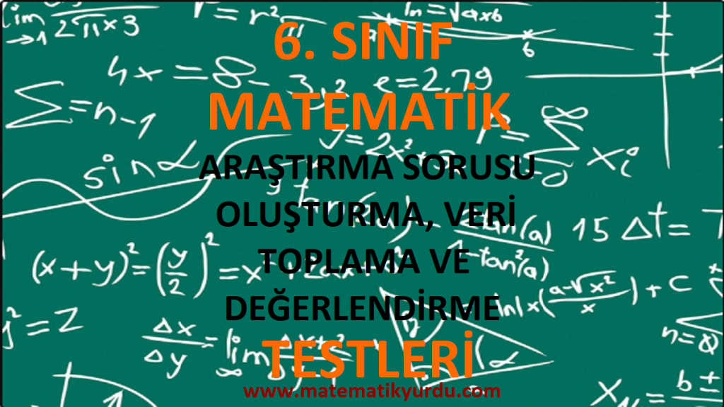6. Sınıf Araştırma Sorusu Oluşturma Veri Toplama ve Değerlendirme Testi
