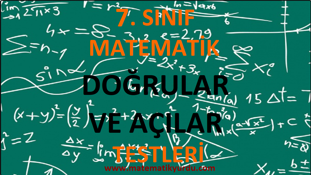 7. Sınıf Doğrular ve Açılar Testi