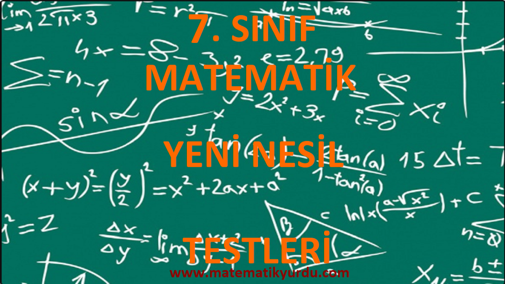 7. SINIF YENİ NESİL TESTLER