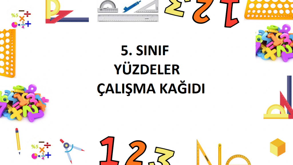 5. Sınıf Yüzdeler Çalışma Kağıdı