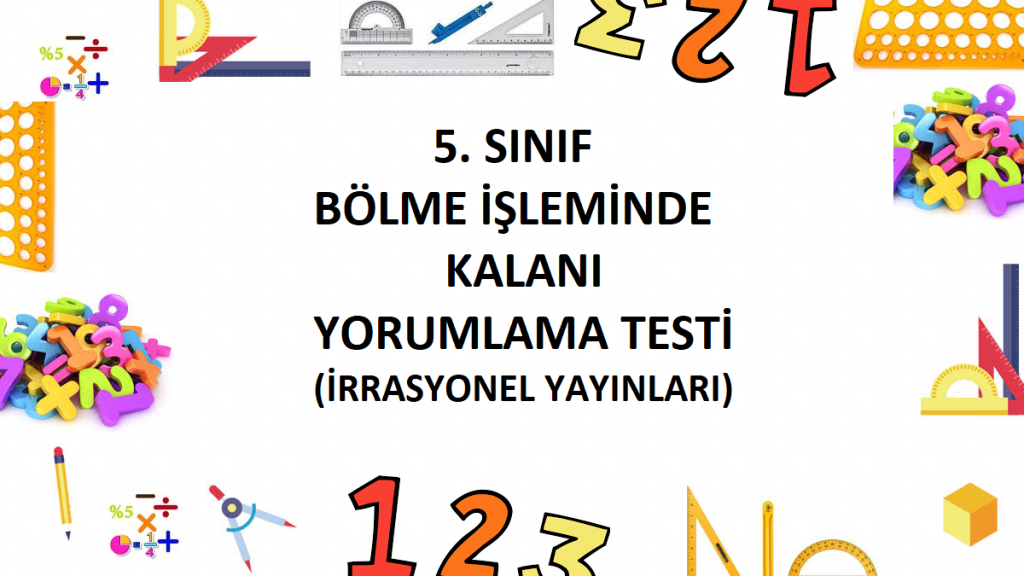 5. Sınıf Bölme İşleminde Kalanı Yorumlama Testi